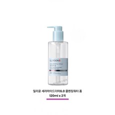 일리윤 세라마이드 더마6.0 클렌징워터 폼, 120ml, 2개