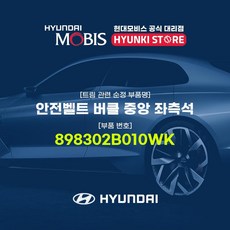 현대모비스 안전벨트 버클 중앙 좌석 (898302B010WK), 1개