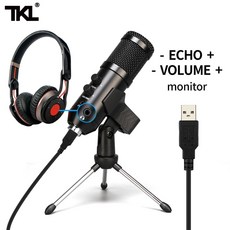 디스코드 마이크 Tkl usb 팟 캐스트 콘덴서 전문 pc 스트리밍 게임 녹음 용 단방향 키트 youtube, 없음