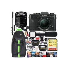 [미국] 872587 Fujifilm X-T30 Mirrorless 4K WiFi Camera + XF 18-55mm Lens Black Pro Travel Kit, 단일상품