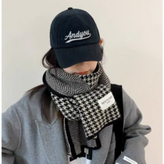 리니원 따뜻하고 예쁜 체크목도리 커플 여성 남성