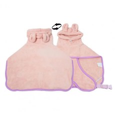 개 고양이 고양이를위한 애완 동물 건조 타월이 높은 흡수성 수영 목욕 가운 작은 중간 개 후드 목욕 가운을위한 작은 애완 동물 XS 분홍색 1개, 1.Pink * B.XS * 1개