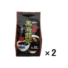 일본 직송 건강티하우스 블랙 진한 우롱차 2개 5g×104봉, 5g, 52개입