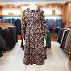  [앤디스클라인] 괴정 ** 셔링 카라 플라워 ** 원피스 