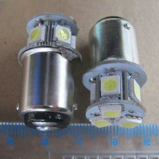 12V 24V 전구 싱글 차폭등 더블 미등 순정 교체 지게차 코너등 싸이키 램프, 1개, DC12V노란색