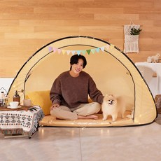 일월 양모 원터치 난방하우스 난방텐트 아이큐샵, 매트+텐트