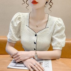 블라우스 주크 쥬크 거즈면 베이비돌 여름 아사 아사면 김숙 셔츠 블라우스