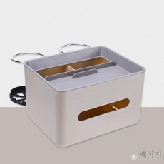 MEIISEO차량용 뒷좌석 휴지커버 팔 걸이 티슈 케이스, 베이지 색 업그레이드 모델, 1개