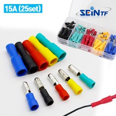 세인 TF 총알 와이어 세트 탄두 단자 전기 전선 커넥터, 25set