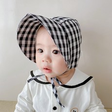 [당일발송] 유아동 신생아 아기 체크 썬햇