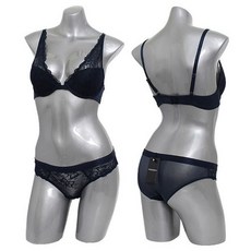 엠포리오아르마니 알마니 여성 브라+팬티 세트 7P202 MARINE
