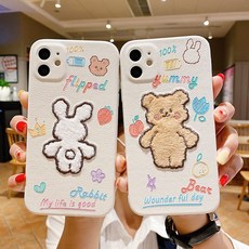 큐트 애니메이션 8자수 곰돌이 토끼 적용 IPHONE 11 스킨범퍼 X실리콘 XS 리미티드 XR 풀팩토리 충격흡수 PRO
