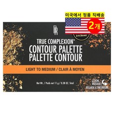 Black Radiance 트루 컴플렉션 컨투어 팔레트, 라이트 미디엄, 2개