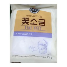 CJ제일제당 백설 꽃소금, 500g, 2개