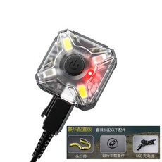비숍 사각LED싸이키 신NITECORE네이트 콜 NU05LE 사파리 헤드 라이딩 부품 야간 경고등 레드 반들 백광, NU05 디럭스 판 머리띠 USB 선