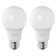 이케아 RYET 뤼에트 LED전구 E26 470루멘 구형 오팔 화이트 604.387.05 LED 전구, 백색, 1개