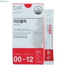 모비타 미오폴릭 30포 예비엄마 임신준비 영양제 임산부 미오 이노시톨 활성형 엽산 생리불순 11203454, 4개, 61g