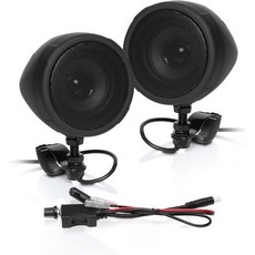 BOSS Audio Systems 오디오 시스템 MCBK425BA 3인치 모터사이클 스피커 - 내장 Bluetooth 증폭기 비바람에 견디는 볼륨 조절 ATV UTV 호환