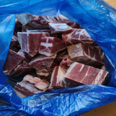 호주산 청정지역 껍데기 없는 염소고기 5kg 업소용 가정용, 3개, 탕용 5kg