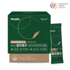 대상웰라이프 면역엔 클로렐라 (30포), 2.7g, 30개