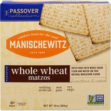 Manischewitz 통밀 소나무 코 셰르 내용 유월절 10oz팩, 선택, 상세설명참조