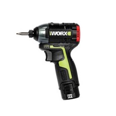 WORX 웍스 충전 임팩드라이버 WU132 (12V/2AH BL) 배터리2 세트, 1개