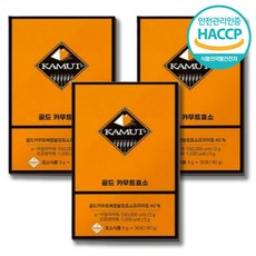 KAMUT 골드 카무트 효소 30포 소화 곡물발효 카뮤트, 270g, 3개