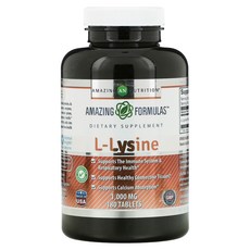Amazing Nutrition L-라이신 1000mg 180타블렛, 180 Count, 1개, 180정