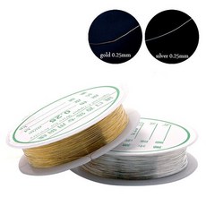 아트용_와이어 체인 0.25mm, 실버／옵션명2_28331303