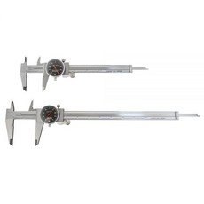 Accusize Industrial Tools0.001 블랙 페이스 다이얼 캘리퍼 스테인리스 스틸 P920B216B212에 의해 산업 도구 2pc/세트 6 및 12를 고발합니다