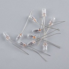 미니 표시기 전구 3mm/4mm/5mm 램프 전구 에디슨 백열 필라멘트 쌀 전구 1.5V 2V 3V 6V 9V 12V 24V 10 개