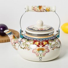감성 엔틱 2.4L 법랑 차 인덕션 주전자, 단품, 단품