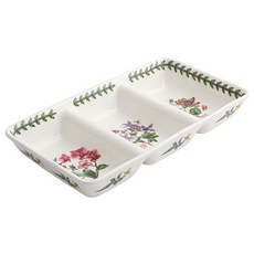 [포트메리온] 엑소틱 오브롱삼절접시25cm, 상세 설명 참조, 1개