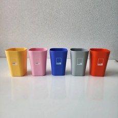 컬러풀 5가지 색상 펜톤양치컵, 그레이