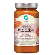 청정원 크랩&생크림 비스크로제 스파게티소스, 600g, 100개
