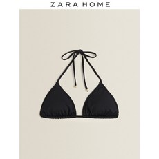 ZARA 자라 홈 여성 홈웨어 블랙 비키니 탑 41454609800