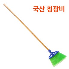 카운트다운몰 국산 청광비 눈 빗자루 청소용품 눈비 도로비 니스자루포함, 1개