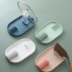 백운홈쇼핑 주방용품 거치대 조리도구 냄비뚜껑 받침대, 핑크
