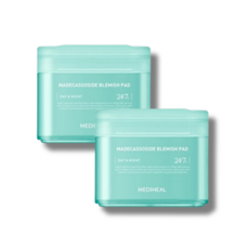 메디힐 마데카소사이드 흔적 패드 본품100매+리필100매 (+파우치)