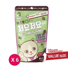 캐츠랑 저요저요 고양이 보양간식, 150g, 6개
