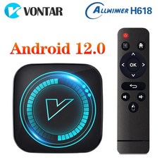 미디어박스 박스 TV VONTAR 안드로이드 코어 12 Allwinner 쿼드 H618, 3)European Standard  4GB 64GB, 3.European Standard  4GB 64GB - 잘컴미디어박스