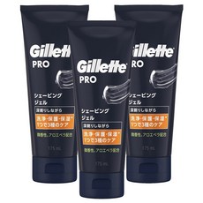 PRO 175mlx3 3 질레트 (프로) 면도 젤 책 피부를 보호하는 투명 젤 종류의 케어, 3개, 175ml