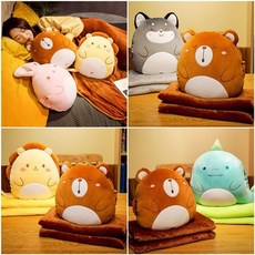 곰돌이쿠션무릎담요