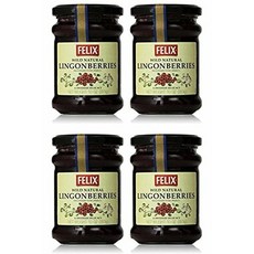 펠릭스 Felix Lingonberries 링곤베리잼 283g 4팩, 1세트