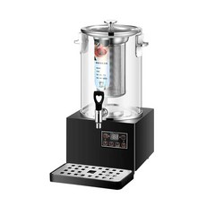 벨라시엘 업소용 블랙 우드 약탕기 유리 보약 달임기 전기 제조기 중탕기, 10리터 블랙, 1개