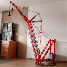 MOC-77733 Mammoet PTC-200-DS 링 크레인 RC DIY 리모컨 빌딩 블록 모델 브릭 키트 장난감 생일 선물, 한개옵션1, 01 with remote control