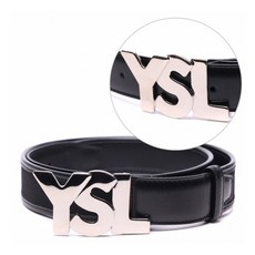 [생로랑] 남성 YSL 로고 벨트 (285201_HB71N_1000)
