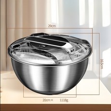 가정용 스텐 야채 탈수기 무소음 대용량 원터치스탑 채소 스피너 1개