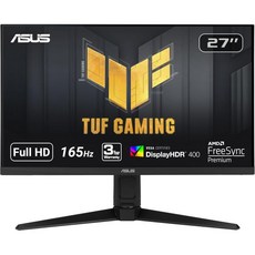 Asus 에이수스 TUF 게이밍 VG279QL1A 27인치 HDR 모니터 1080P 풀 HD 165Hz 144Hz 지원 IPS 1ms 프리싱크 프리미엄 디스플레이HDR 400, 27&quot; 165Hz FreeSync Premium HDR
