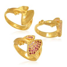 순금물고기왕관반지